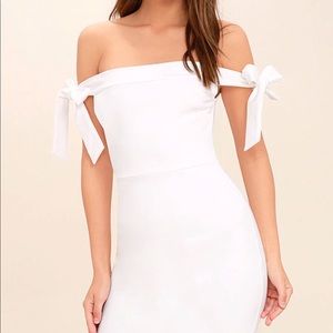 Off-the-Shoulder Midi Dress